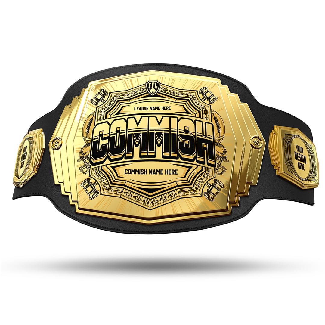 TrophySmack Commish 6lb Fantasy Football Custom Championship Belt