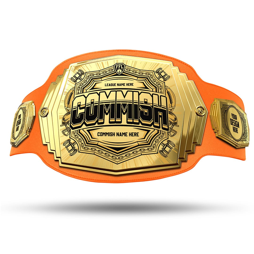 TrophySmack Commish 6lb Fantasy Football Custom Championship Belt