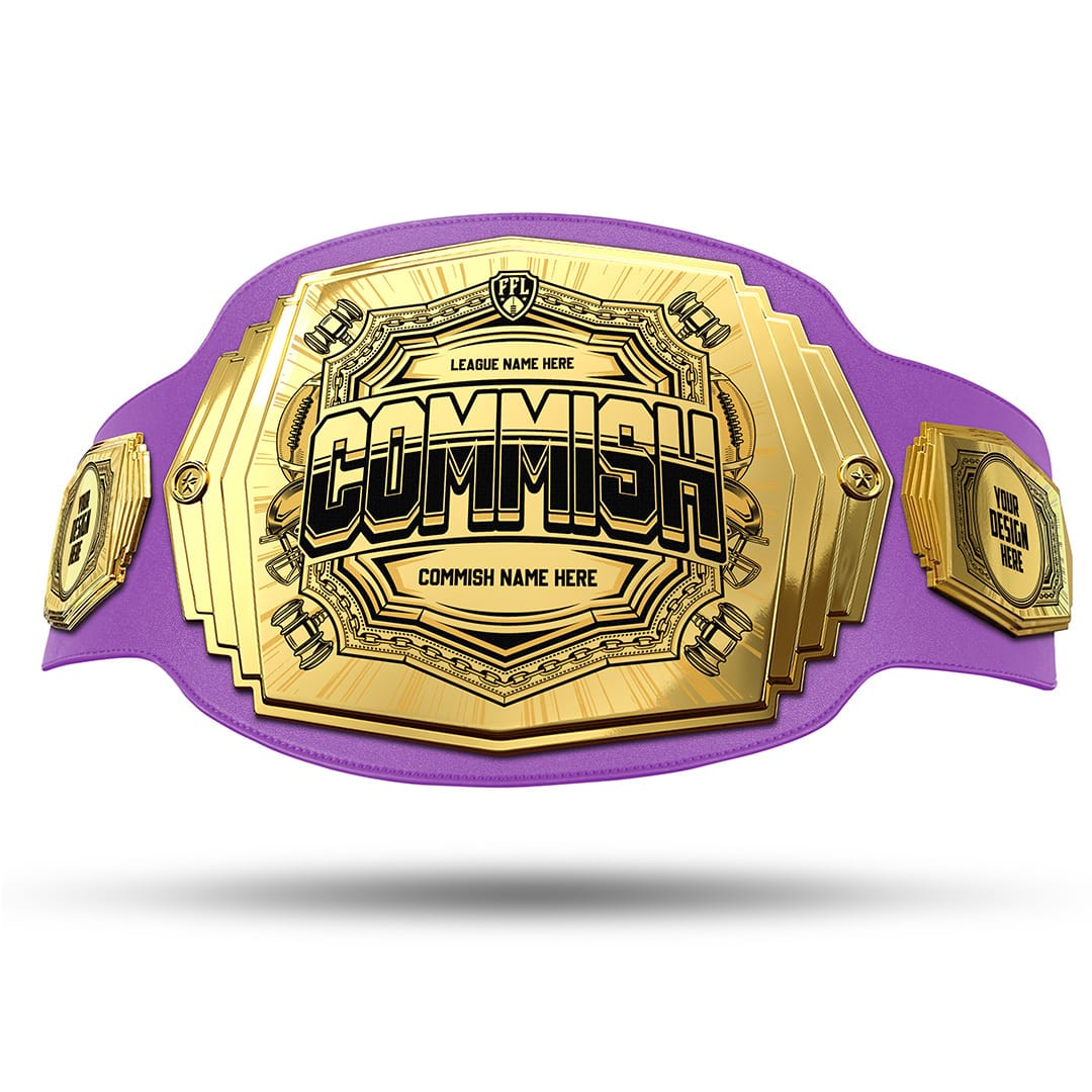 TrophySmack Commish 6lb Fantasy Football Custom Championship Belt