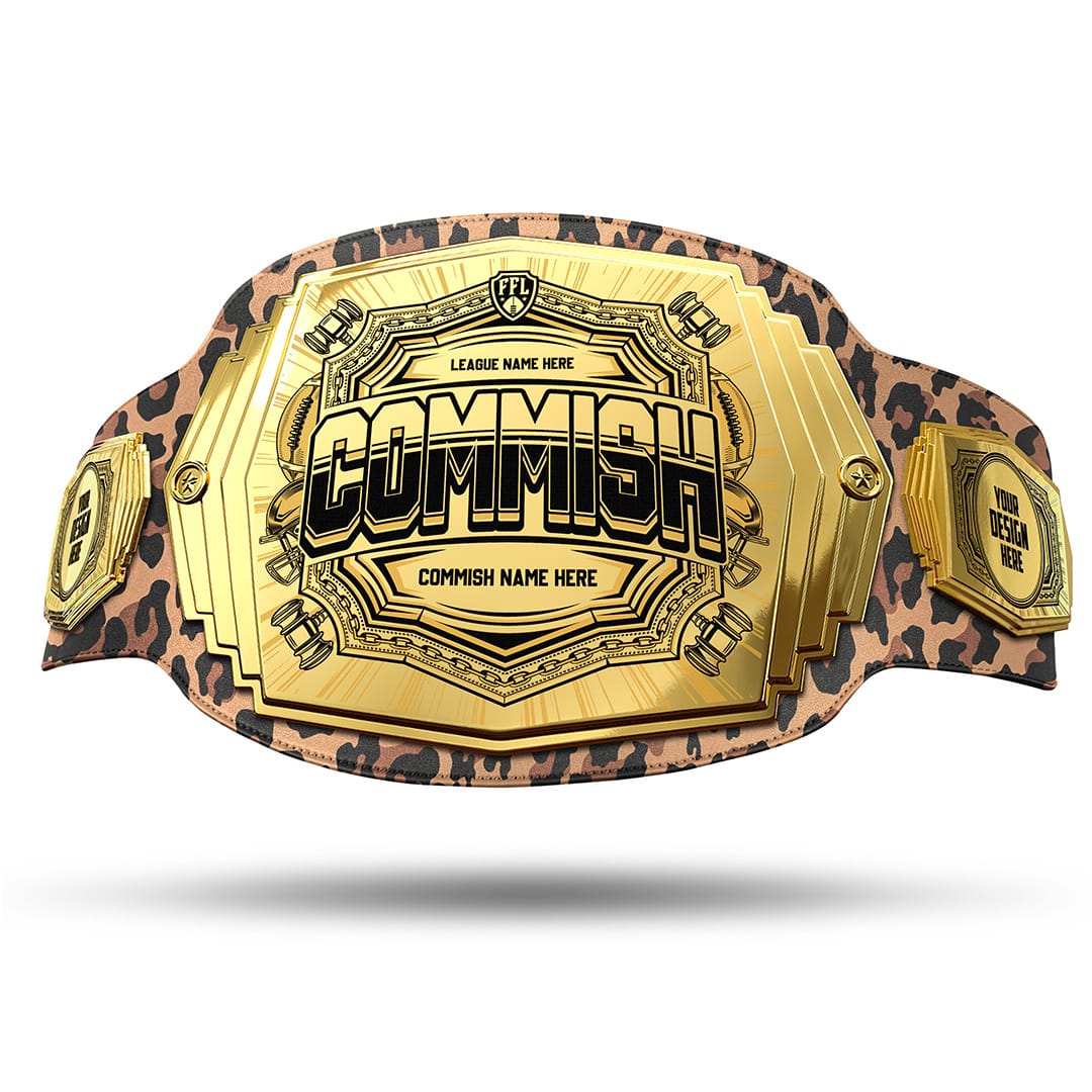 TrophySmack Commish 6lb Fantasy Football Custom Championship Belt