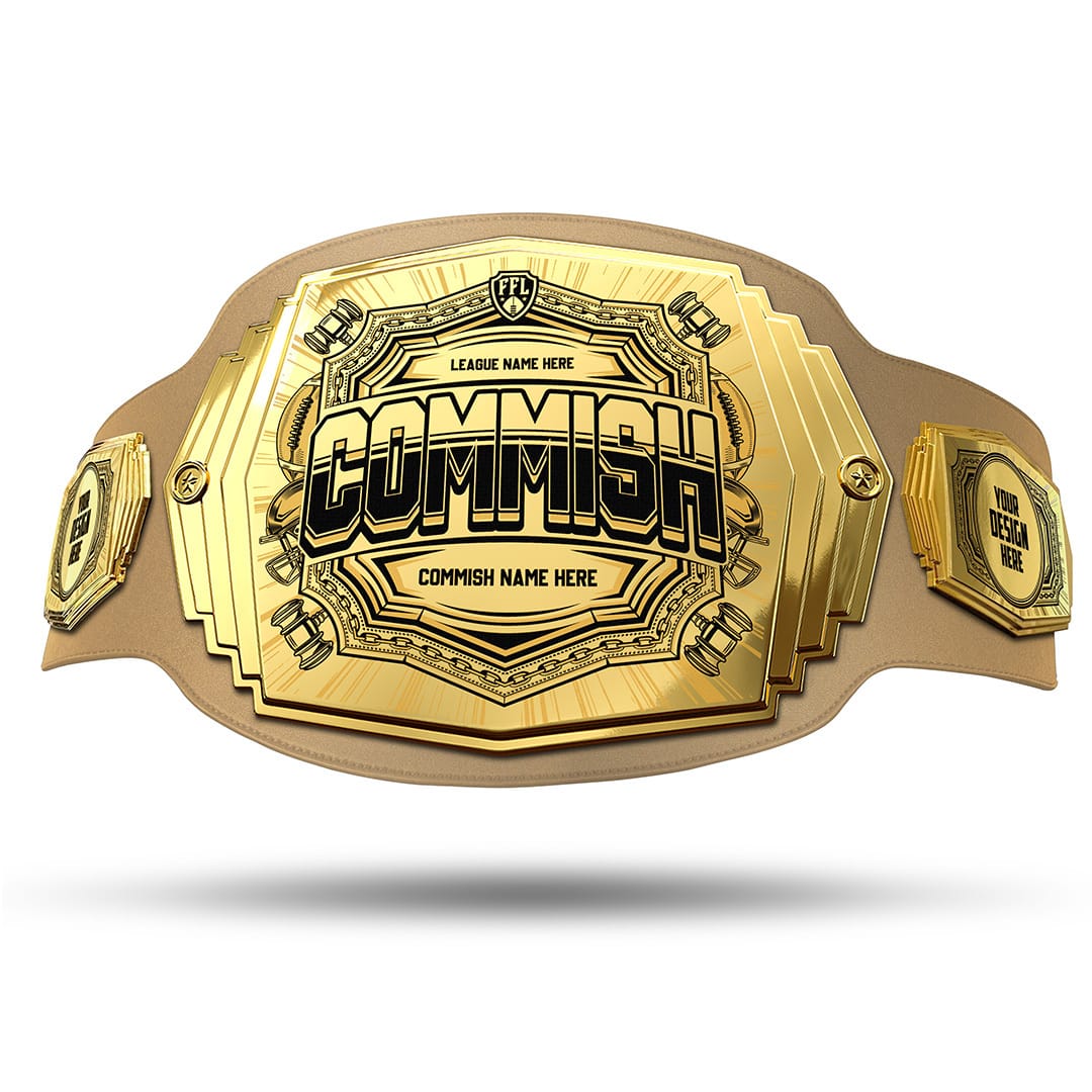 TrophySmack Commish 6lb Fantasy Football Custom Championship Belt