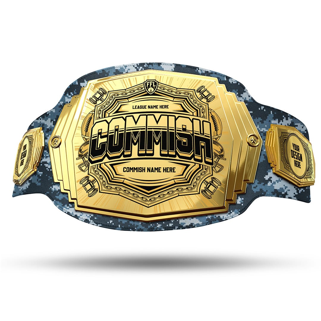 TrophySmack Commish 6lb Fantasy Football Custom Championship Belt