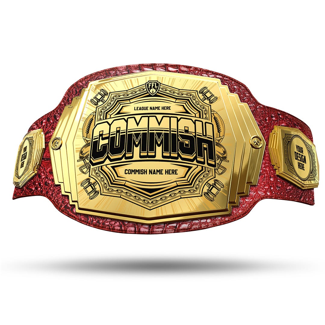 TrophySmack Commish 6lb Fantasy Football Custom Championship Belt