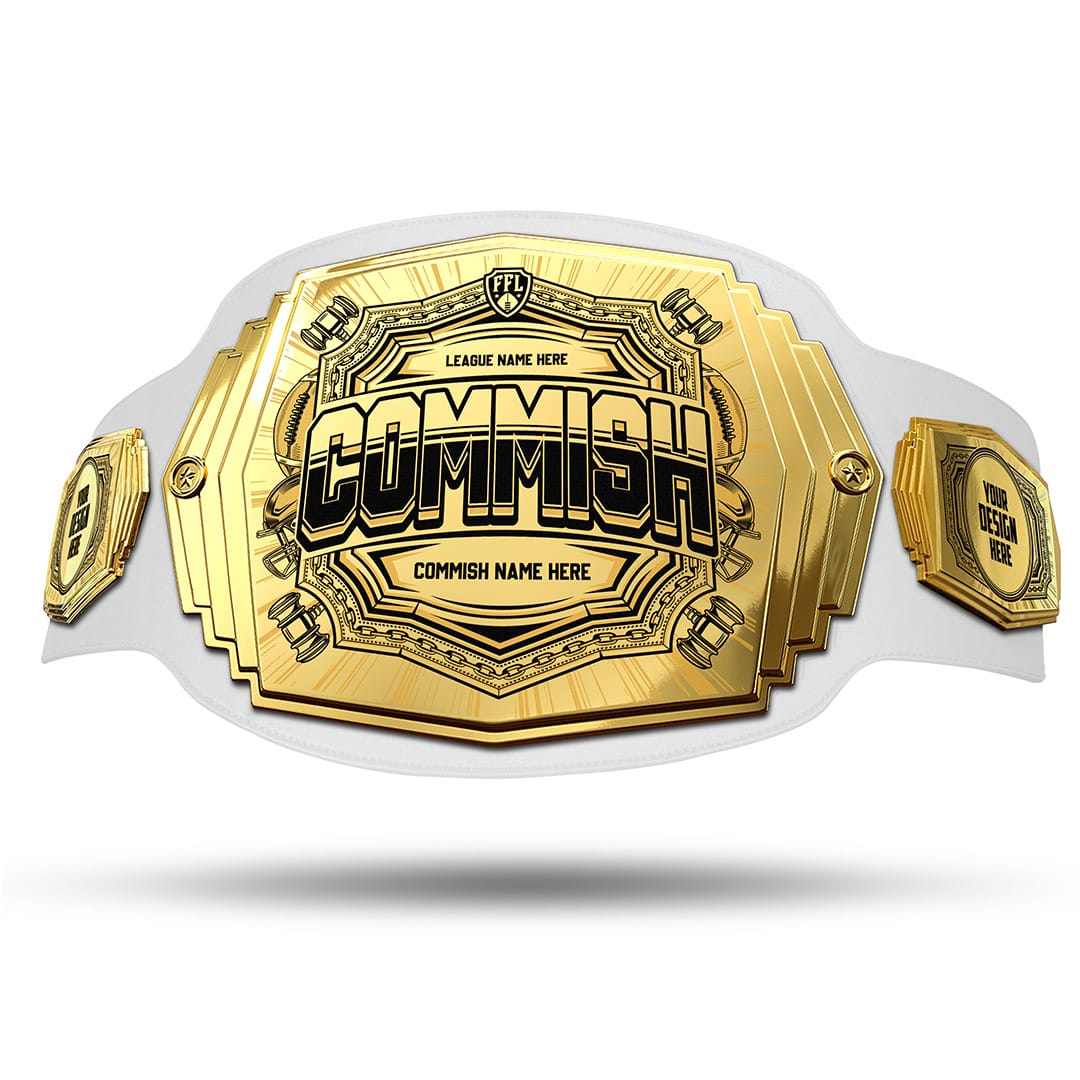 TrophySmack Commish 6lb Fantasy Football Custom Championship Belt