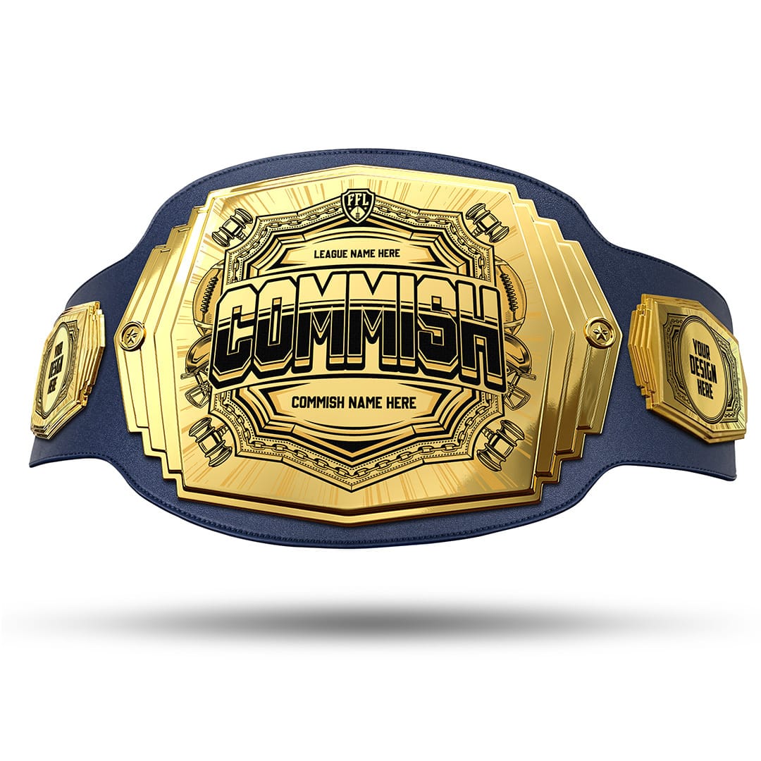 TrophySmack Commish 6lb Fantasy Football Custom Championship Belt