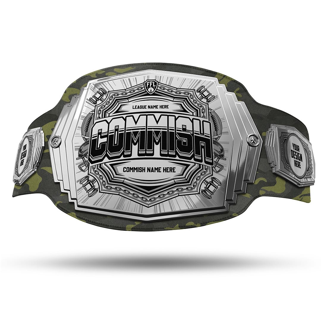 TrophySmack Commish 6lb Fantasy Football Custom Championship Belt