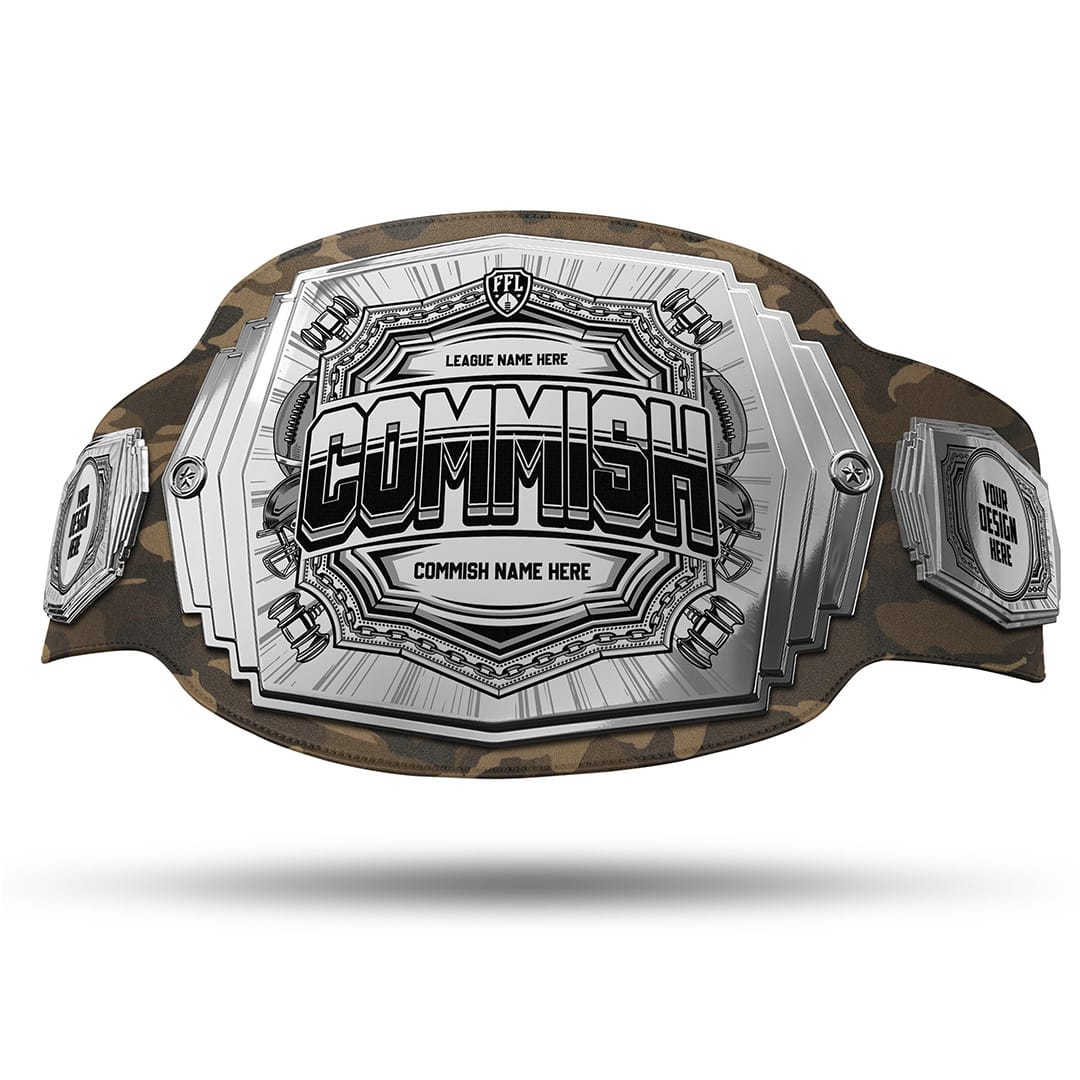 TrophySmack Commish 6lb Fantasy Football Custom Championship Belt