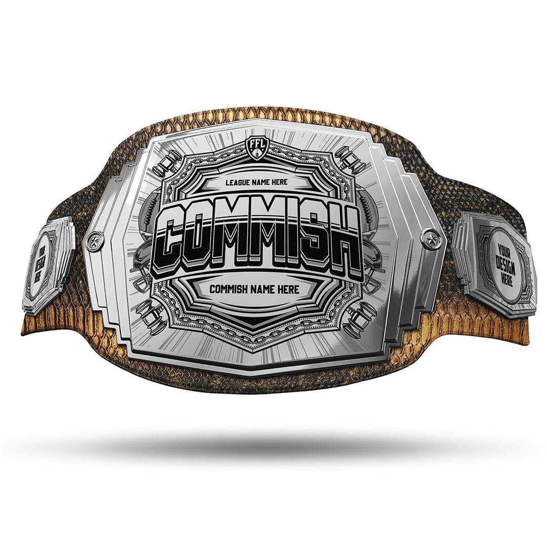 TrophySmack Commish 6lb Fantasy Football Custom Championship Belt