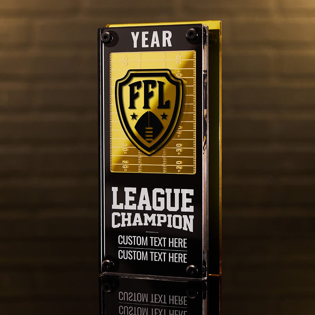 TrophySmack Custom FFL Champion Acrylic Award