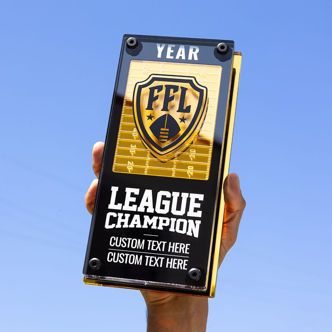 TrophySmack Custom FFL Champion Acrylic Award