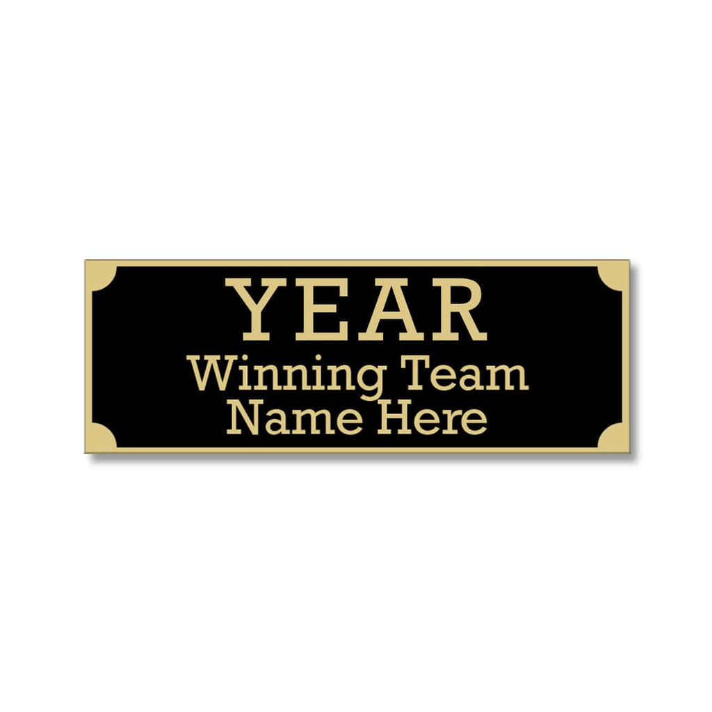 Engraved Name Plate - Black/Gold