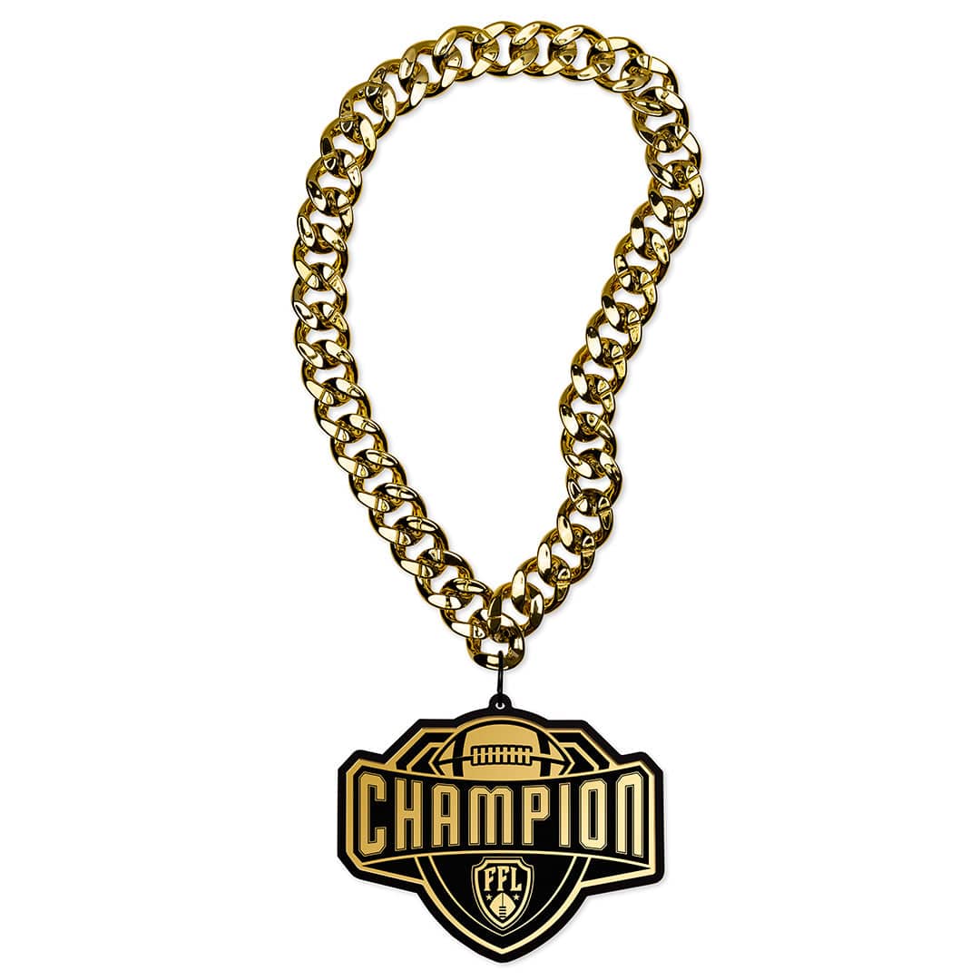 TrophySmack Fantasy Football Shield Champion Chain