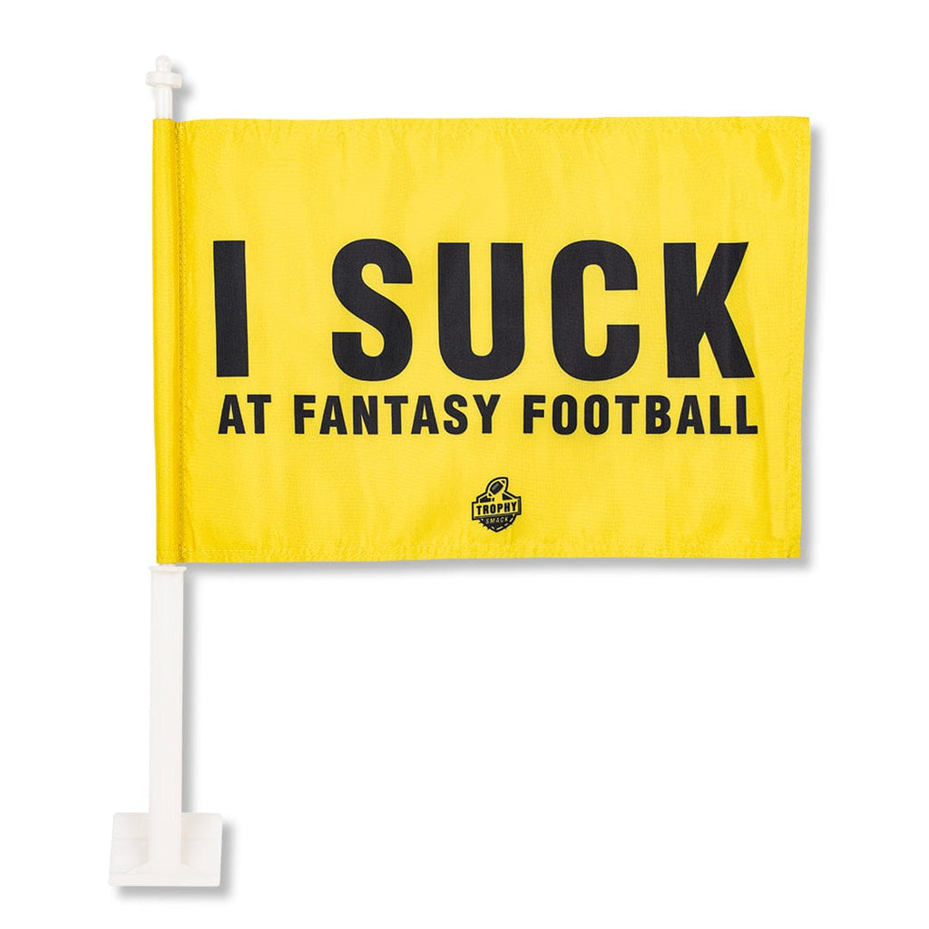 I Suck At Fantasy Football Car Flag