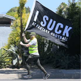 I Suck At Fantasy Football Flag 6ft – Fantasy Champs