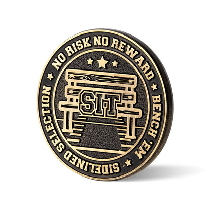 TrophySmack Start + Sit Fantasy Football Metal Coin