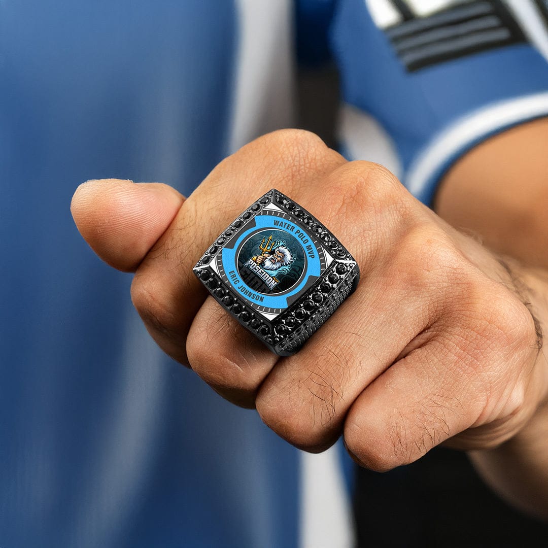 TrophySmack Ultimate Custom Championship Ring - Gunmetal