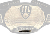 Championship Belt League Plate - Black/Gold