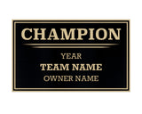 3 Column Single Winner League Plate