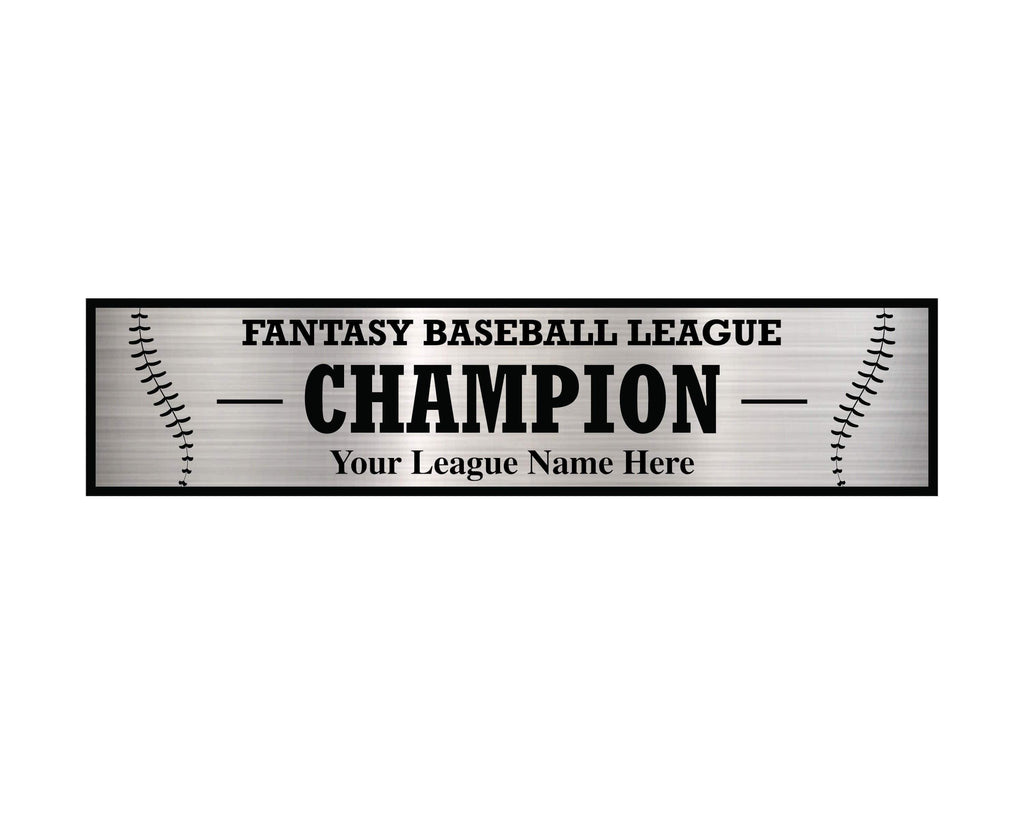 TrophySmack 3 Column Baseball / Fantasy Baseball League Plate