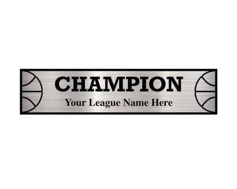 TrophySmack 3 Column Basketball / Fantasy Basketball League Plate