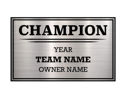 3 Column Single Winner Free League Plate