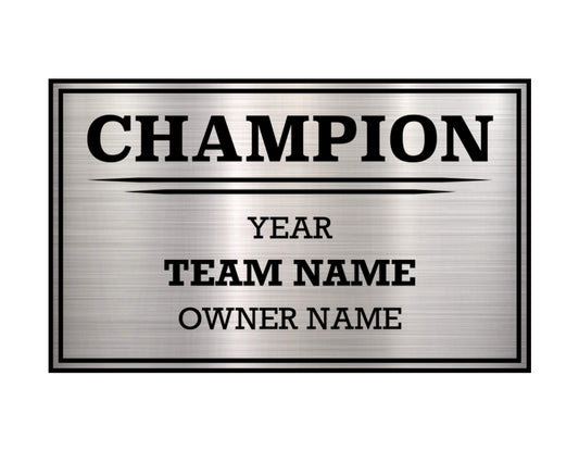 3 Column Single Winner Free League Plate