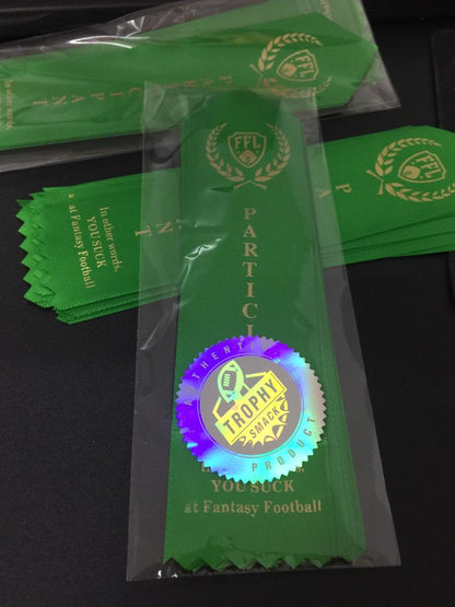 TrophySmack Fantasy Football Participation Ribbons (For Losers)