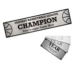 Perpetual Basketball Trophy Engravings - 3 Column - Silver
